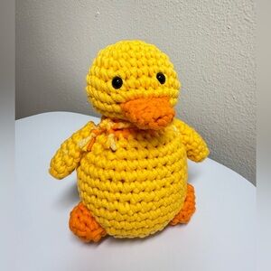 Yellow and Orange Plush Duck Toy